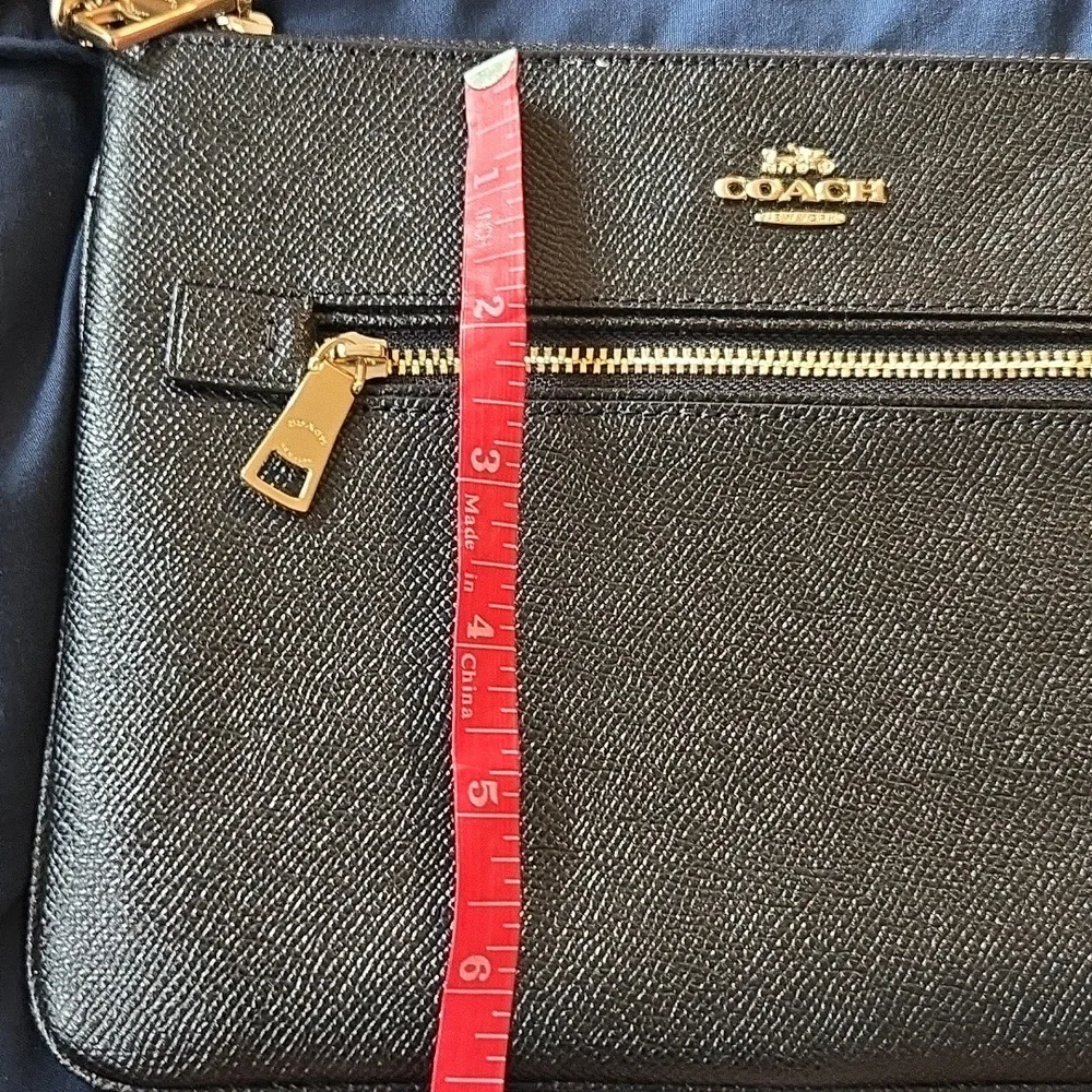 Coach Black Leather Clutch/Wristlet - Picture 3 of 4